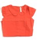 Girl Plain Sleeveless Cotton Frock, Dress For Girl Kids, Children Wear, Color: Orange-Red, 100% Cotton, Ages: (3 To 4 Years), (4 To 5 Years), (5 To 6 Years), (6 To 7 Years).